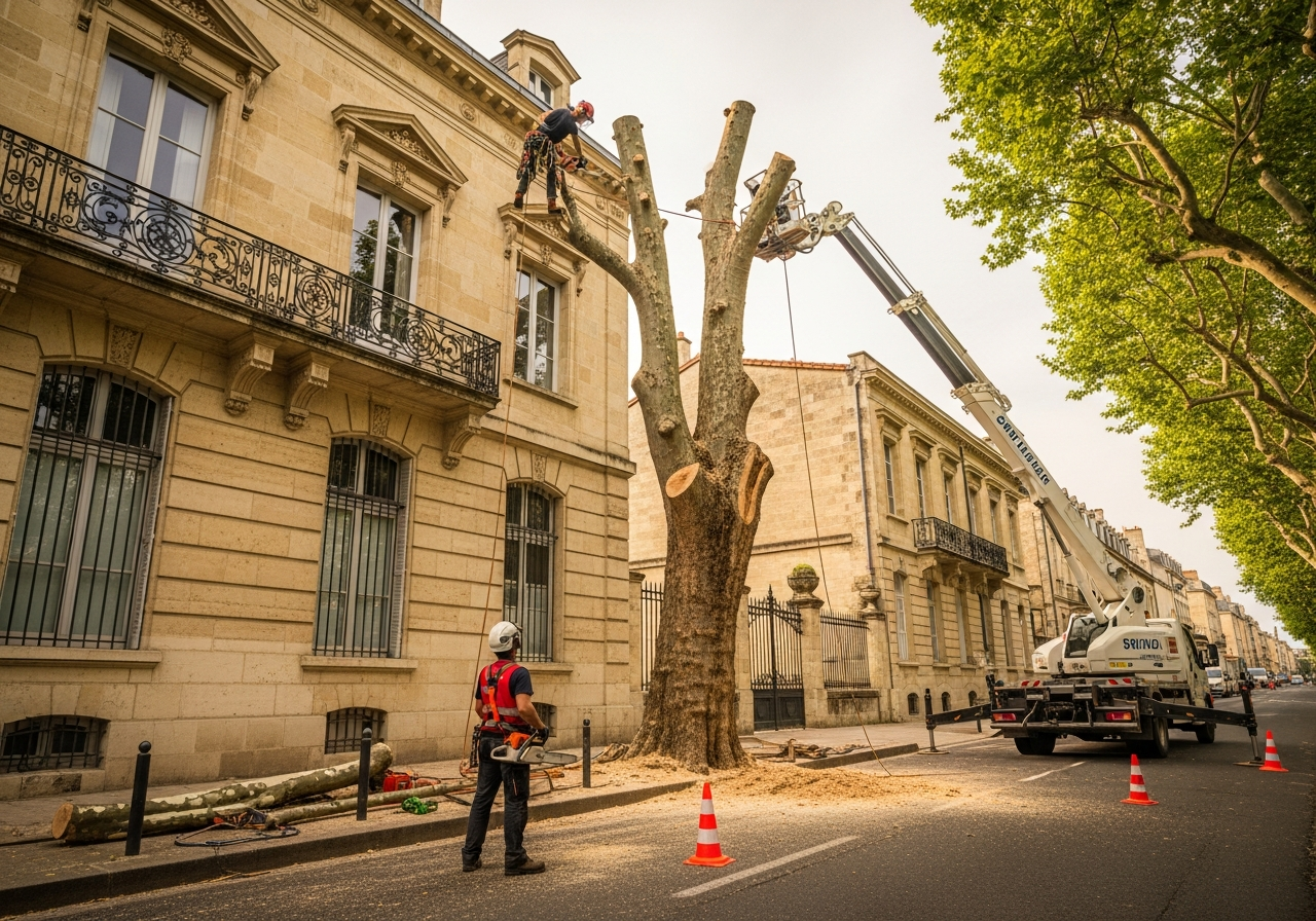 Abattage d'arbres et Démontage délicat à Bordeaux