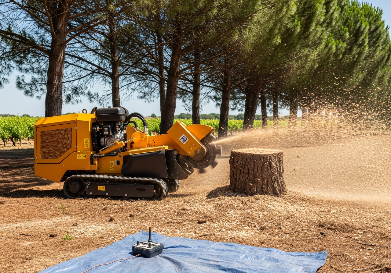Dessouchage et Rognage de souches à Bordeaux